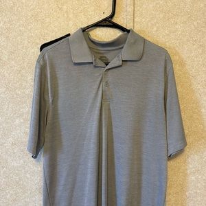 Gray polo golf shirt